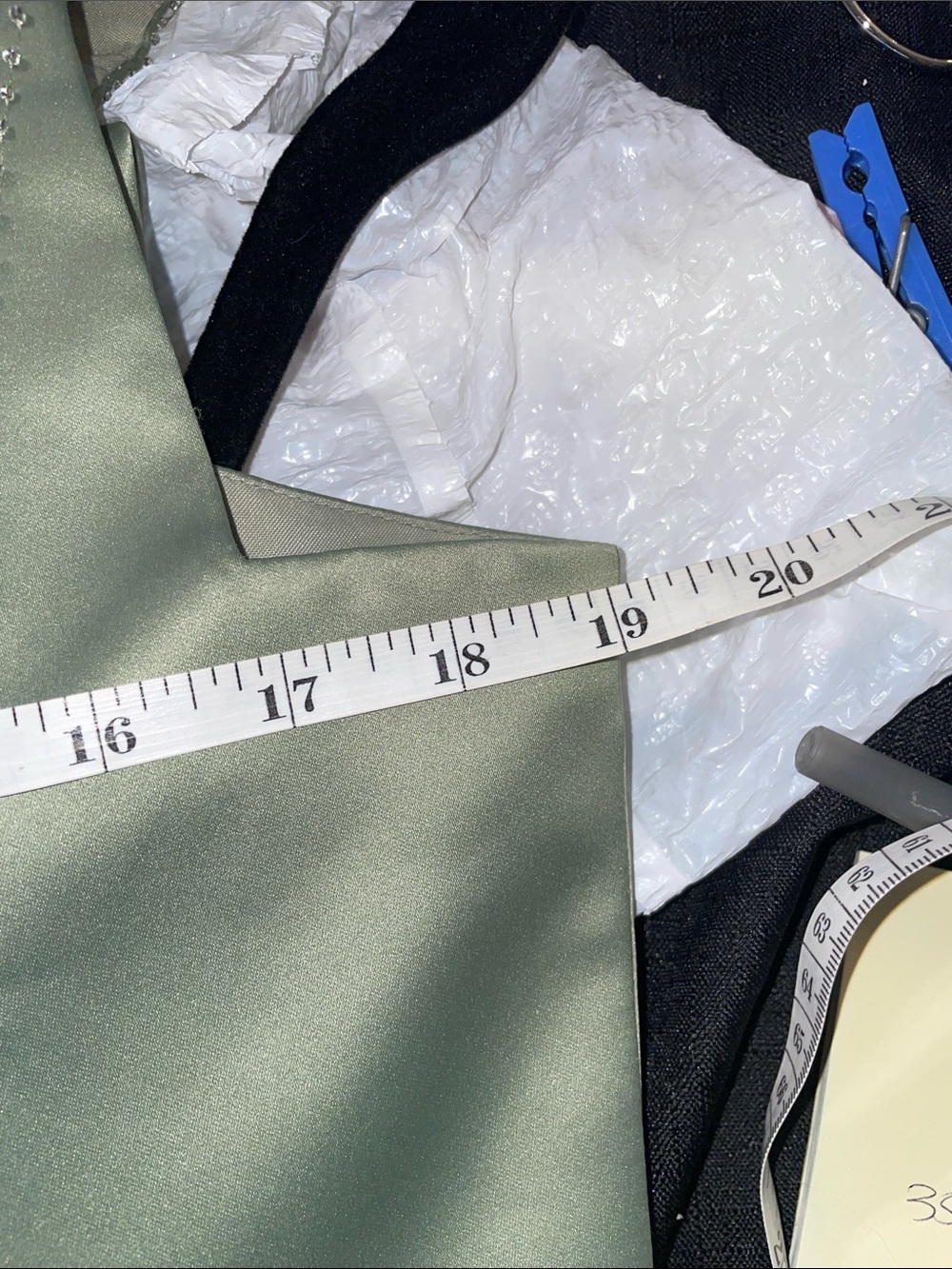 Elegant Sage Green Mother of the Bride/ Groom Wedding Dress with Beaded Trim - Picture 9 of 9